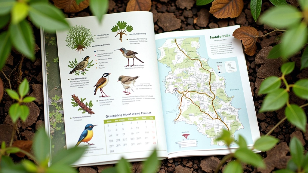 Printed guide to bog ecology and seasonal changes