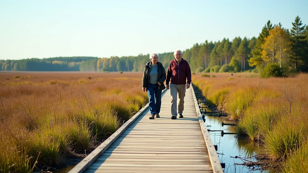 Guided observation walk through cranberry bog